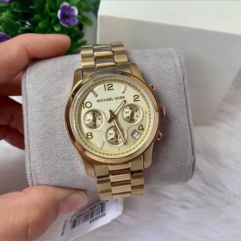 Michael Kors(MK) Chronograph Gold-tone Ladies Watch- MK5055